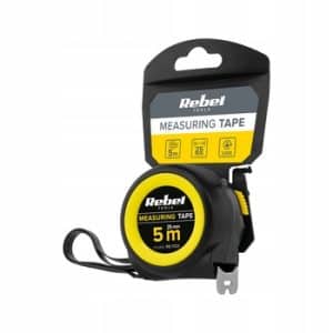 Rebel Gereedschap Rolmaat RB1133 5Mtr 25mm riemclip Meetlint