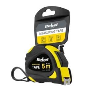 Rebel Gereedschap Rolmaat RB1135 5Mtr 19mm riemclip Meetlint