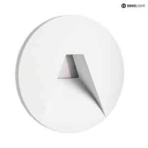 Deko- 930359 Trap LED Inb. Spot Afdek Rond Zwart Driehoek Glad