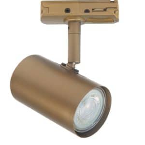 Highlight Spanningsrail 1-Fase Spot TR06 Brons Gu10 S7015.32