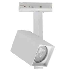 Highlight Spanningsrail 1-Fase Spot Vierkant Wit Gu10 8.5Cmx6Cm S7019.