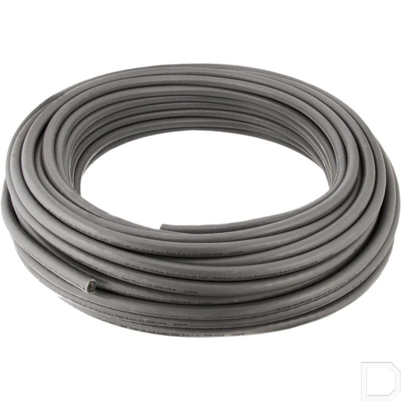 Ymvkas Kabel 4X2.5Mm Grijs Ring 25Mtr Grondkabel.