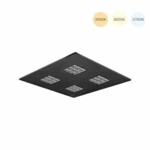 Tronix 173-063 Ledpaneel 60x60 4xRaster 26W 144L/W Zwart CCT EU-Plug