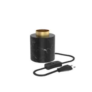 Calex Tafellamp E27 + Schak 1.8M Zwart Marmer 8.5cm 3001000600 - Afbeelding 2