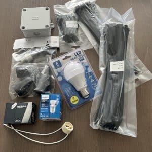 Actie Doos verhuisl-H gu10 dimtone Kabeldoos bundelband etc