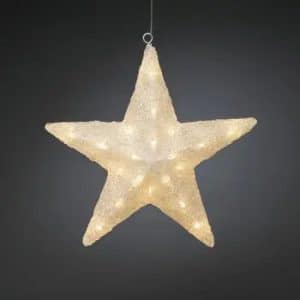 Konstsmide 4483-103 LED Acryl Ster 40cm 40L warmwitte LED buitentrafo