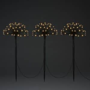 Konstsmide 4467-800 LED Tuinspies met 3 paardebloemen 192 extra warmwi