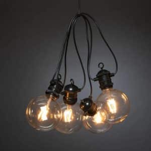 Konstsmide Lichtsnoer Start set 2394-800 10 lampen IP44 Globe 1800K