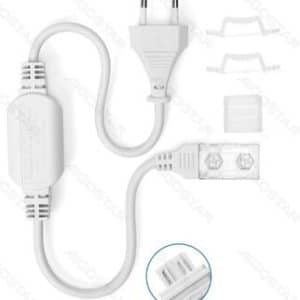 Aigostar ledstrip Aansluitset 2835&5050 10Mm 230V 2.5A 600W IP20 Wit