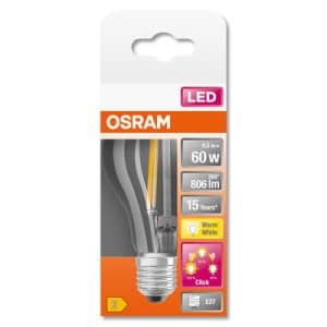 Ledvance Led Standaard E27 7.0W -> 60W 827 806L 3-Stap Dimbaar Helder Filament 436787