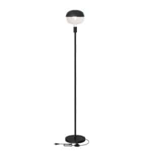Calex Vloerlamp E27 143cm Hoog 1.8M Zwart incl. aan/uit schakelaar
