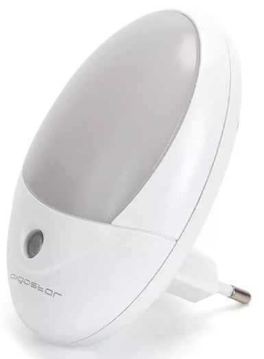 Aigostar LED Nightlight + Schemer 1.0W Ovaal model 20Lm 3000K Wit 2 Aigostar LED Nightlight + Schemer 1.0W Ovaal model 20Lm 3000K Wit - Afbeelding 2