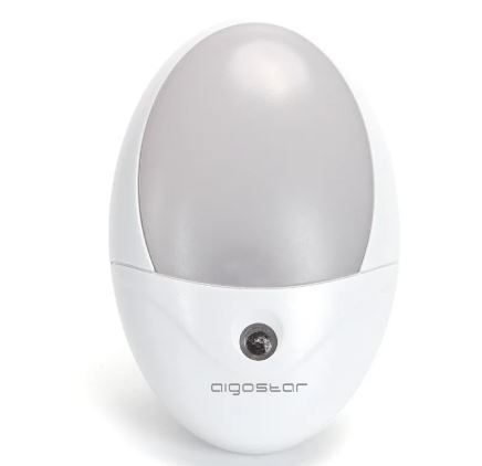 Aigostar LED Nightlight + Schemer 1.0W Ovaal model 20Lm 3000K Wit 1 Aigostar LED Nightlight + Schemer 1.0W Ovaal model 20Lm 3000K Wit