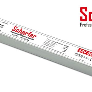 Scharfer Led Driver Power Supply 24V 60VA No-dim IP67 Metal