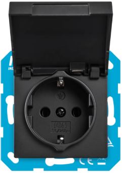 ION-Ind WCD RA + Klapdeksel IP44 V1/J1 Mat Zwart 10.30.0316 2 ION-Ind WCD RA + Klapdeksel IP44 V1/J1 Mat Zwart 10.30.0316 - Afbeelding 2