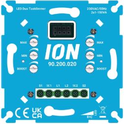 Ion-Ind LED Dimmer DUO Touchdimmer 2x150W 2 Ion-Ind LED Dimmer DUO Touchdimmer 2x150W - Afbeelding 2