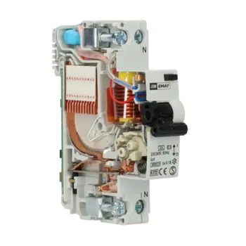 eMAT Combi Aardlekautomaat 1-Module 1-Fase 20A 30mA B-Kar  1P+N