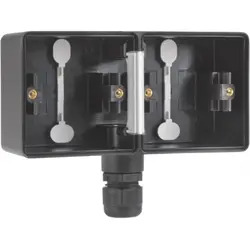 Niko New Hydro Zwart Kader Opb. 2V Hor. 1xWartel Boven/Beneden 761-848 3 Niko New Hydro Zwart Kader Opb. 2V Hor. 1xWartel Boven/Beneden 761-848 - Afbeelding 3