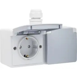 Niko New Hydro Grijs WCD Opb. 2-V Ra. Horizon 700-37848 2 Niko New Hydro Grijs WCD Opb. 2-V Ra. Horizon 700-37848 - Afbeelding 2