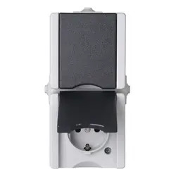 Kopp WD. Waterdicht Proaqua Wcd 2-V RA Grijs Horizontaal IP44 2 Kopp WD. Waterdicht Proaqua Wcd 2-V RA Grijs Horizontaal IP44 - Afbeelding 2