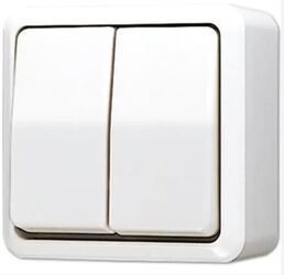 JUNG AP600 Echt Wit Opbouw Serieschakelaar 606AWW 1 JUNG AP600 Echt Wit Opbouw Serieschakelaar 606AWW