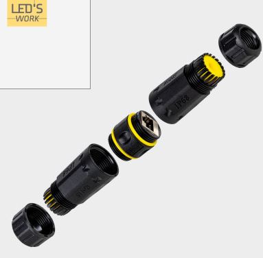 Koppelstuk RJ45 CAT6 LED'S LIGHT PRO 0301693 Kabelverbinder IP68